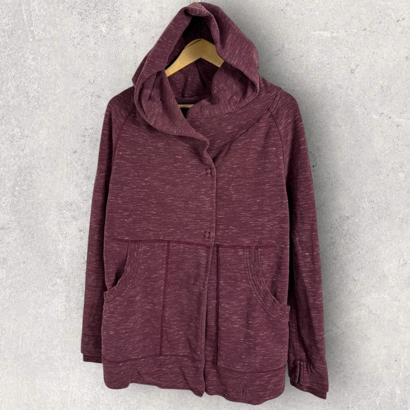 Lululemon Find Your Centre Wrap Jacket Purple Womens Size 2 Snap Buttons - Picture 2 of 10